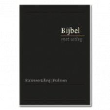 Bijbel met uitleg, groot, zwart, goudsnee, harde band